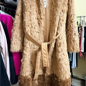 Express Tan Teddy Jacket